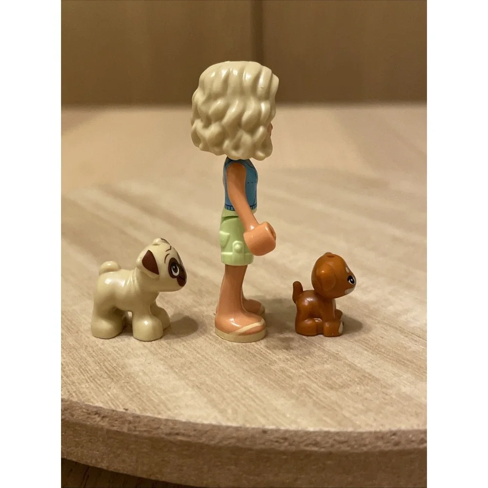 LEGO Friends Nova Mini Doll FRND-0739 Dango Pug Puppy Dog Animal Lot